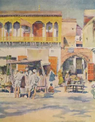 Bazar, Delhi, 1905