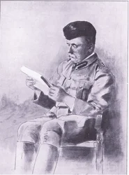 Pułkownik French, ilustracja z filmu After Pretoria: The Guerilla War, 1902