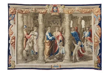 Święty Piotr uzdrawia kalekę, ok. 1630 (gobelin na rycinach Rafaela)