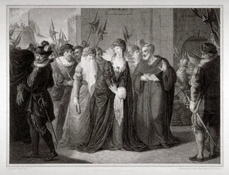 Lady Jane Grey prowadzona na egzekucję w Tower of London, 1554 1797