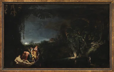 Moonlight Landscape z motywem mitologicznym (?)