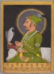Pośmiertny portret cesarza Mogołów Muhammada Szacha panującego w latach 1719-1748...recto, 1764.
