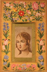 Obraz młodej piękności, Iran, lata 1740-50.