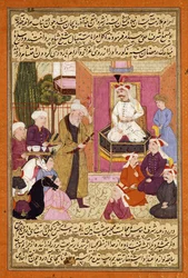 Szach „Abbas w drodze między Sherwanem a Azerbejdżanem, Odbierając Sher Shah, ok. 1688