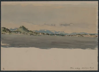 Koniec sztormu, norweski fiord