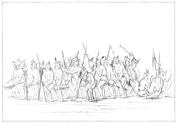 Taniec psa Siuksów, 1841.