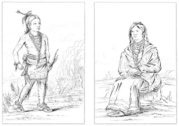 Rdzenni Amerykanie, północno-zachodnia granica, 1841.