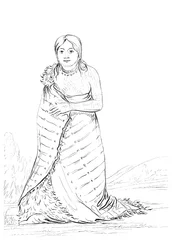 Czysta Fontanna, żona wodza plemienia Ponca, 1841.