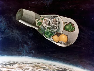 Moduł księżycowy NASA, c1970.
