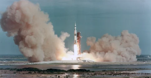 Start Apollo 15, Kennedy Space Center, Floryda, USA, 1971.