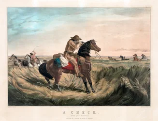 Old West Sharpshooter autorstwa Currier & Ives