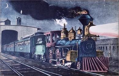 Nocny Ekspres, c.1860 (kolor lito)