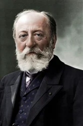 Camille Saint-Saens 1835-1921, francuski kompozytor, organista, dyrygent i pianista romantyków