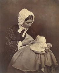 [Paul Nadar przy piersi swojej mamki], 1856.