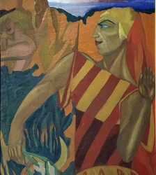 Medea. Projekt kostiumu do baletu Złote runo, 1915