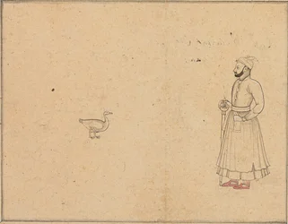 Raja Balwant Dev Singh i łabędź, ok. 1750-55