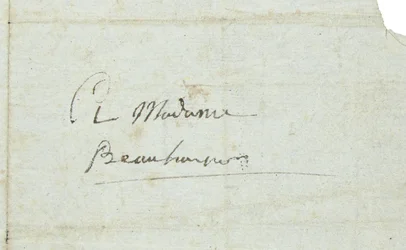 List do Josephine de Beauharnais