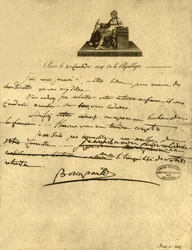 List Pierwszego Konsula Napoleona Bonaparte do hrabiego Prowansji, 6 września 1800, 1921.