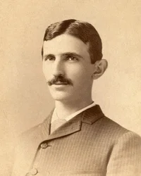 Portret Nikoli Tesli, ok. 1885