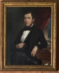 Portret dżentelmena (olej na płótnie)