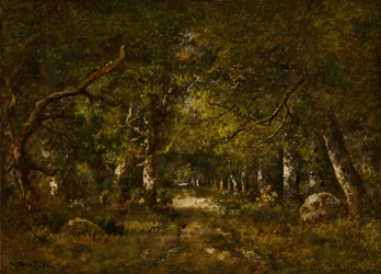Scena leśna, 1874.