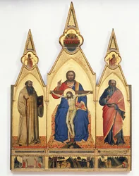 Trójca Święta ze św. Romualdem i św. Andrzejem, 1365 (tempera na desce)