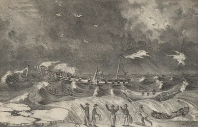 Straszny wrak Meksyku na plaży Hempstead, 2 stycznia 1837, 1848-56.