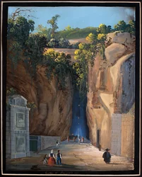 Jaskinia w Pozzuoli (gwasz)