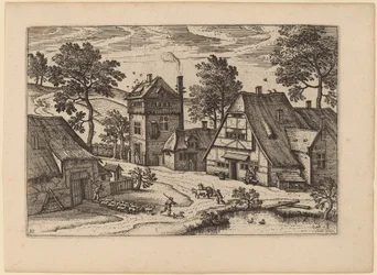 Wioska ze stawem