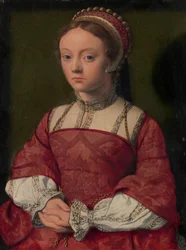 Portret młodej kobiety.