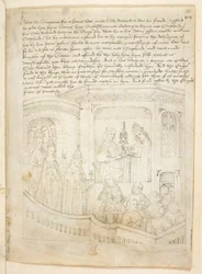 Bawełna Juliusz E. IV, art. 6, „Korowód Beauchamp”, c.1483 (atrament na welinie)