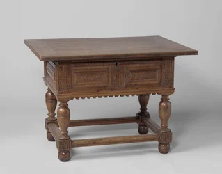 Tabela płac, ok.1600-50 (dąb)