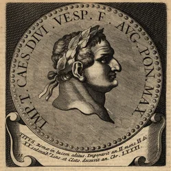Portret cesarza rzymskiego Tytusa.