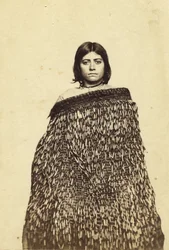 Mina Makata, w połowie Maoryska, ok. 1865
