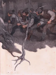 Projekt okładki wewnętrznej, 1916