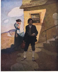 Jim Hawkins opuszcza dom: pożegnałem się z mamą i zatoką