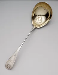 Chochla do zupy, ok. 1860 (monety srebrne i złocone)
