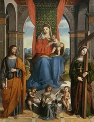 Madonna z Dzieciątkiem ze św. Jakubem z Galicji i św. Heleną
