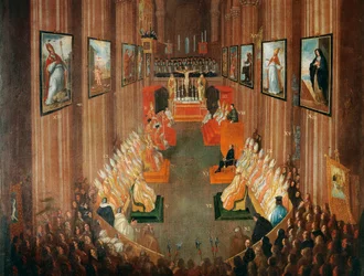 Sesja otwierająca Sobór Trydencki w 1545 r., szczegóły