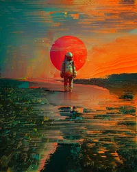 Astronauta z Red Sun City