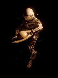 Astronauta i Saturn