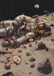 Kosmiczny rozkwit astronauty