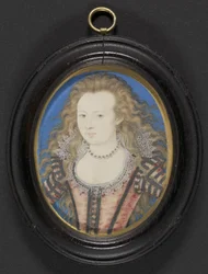 Portret damy, ok. 1605-10 (gwasz na pergaminie nałożony na karton)
