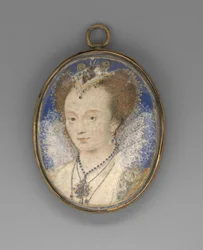 Portret kobiety, ok. 1590 (welin ułożony na kartonie)