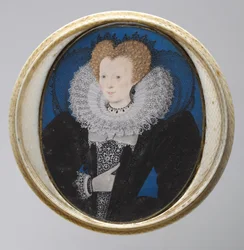 Portret kobiety, ok. 1590 (akwarela na welinie w oryginalnej kopercie z kości słoniowej)