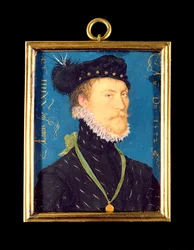 Portret nieznanego mężczyzny, lat 24, 1572 (wc na welinie)