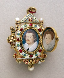 Portrety nieznanego mężczyzny i kobiety, około 1590