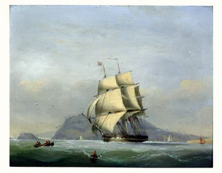 H.M.S. Pika pod żaglami