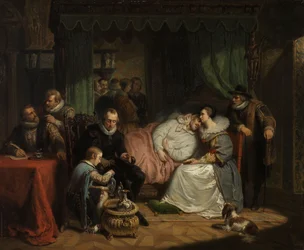 Książę William I pielęgnowany przez żonę