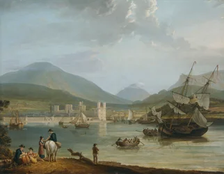 „Zamek i zatoka Caernarvon”, c1780-1810